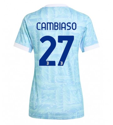 Juventus Andrea Cambiaso #27 Replika Udebanetrøje Dame 2025-26 Kortærmet